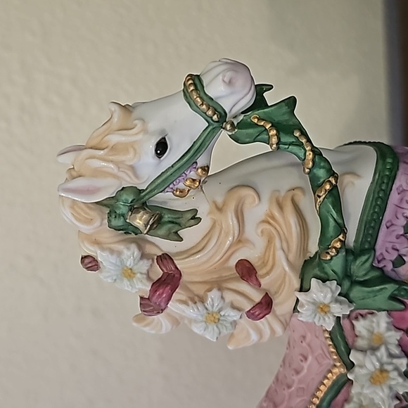 🎄1993 Carousel Horse 8.5" Porcelain 24K Gold trimmed Lenox Collections - Picture 3 of 14